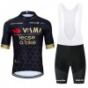 Set Fietsshirt + Korte Koersbroek 2024 Jumbo-Visma Lease A Bike Zwart